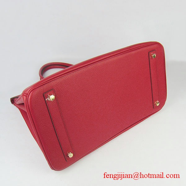 Hermes Birkin 40cm Togo Bag Red 6099